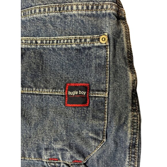 Vintage Bugle Boy Jeans Boys 14 Husky Carpenter Blue Denim 100% Cotton Y2K - Picture 15 of 15